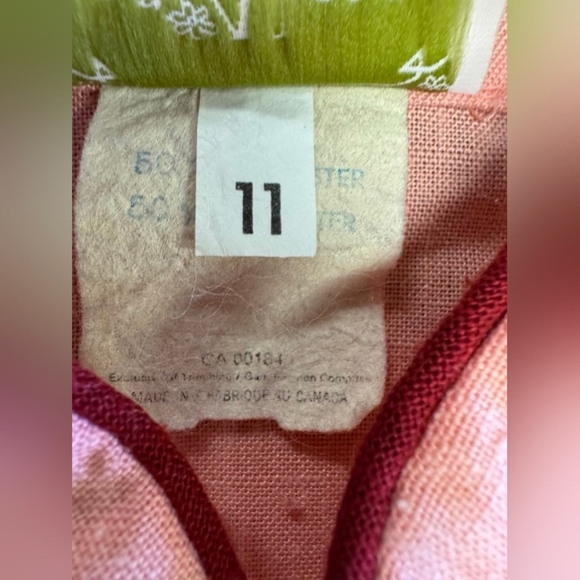 Algo Vintage Dress Pink Midi Size 11 GUC ( missing belt) - Picture 8 of 9